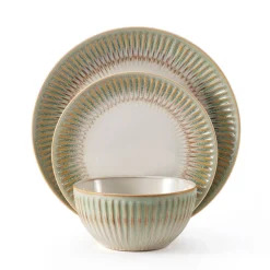 Pfaltzgraff® Hensley Green 12 Piece Dinnerware Set, Service for 4- Dinnerware Service For 4