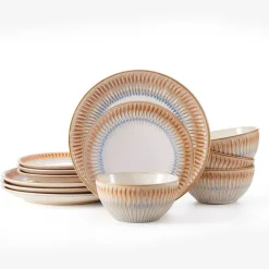 Pfaltzgraff® Hensley Taupe 12 Piece Dinnerware Set, Service for 4- Dinnerware Service For 4