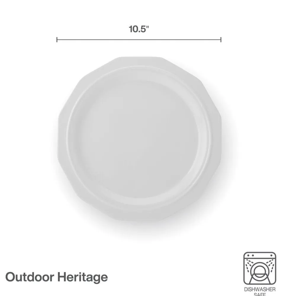 Pfaltzgraff® Heritage Set of 4 Outdoor Melamine Dinner Plates- Dinner Plates