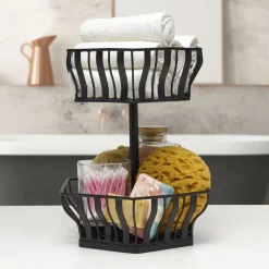 Gourmet Basics® Hex 2 Tier Storage Basket- Fruit And Storage Baskets