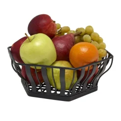 Gourmet Basics® Hex Centerpiece Basket- Decor|Fruit And Storage Baskets