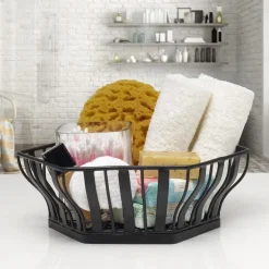 Gourmet Basics® Hex Centerpiece Basket- Decor|Fruit And Storage Baskets