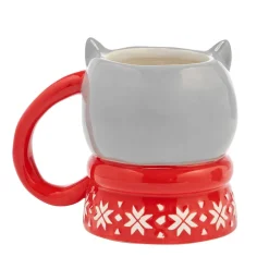 Pfaltzgraff® Holiday Cat Figural Mug- Coffee Mugs