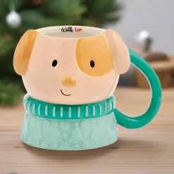 Pfaltzgraff® Holiday Dog Figural Mug- Coffee Mugs