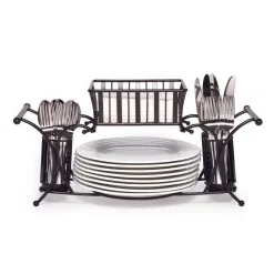 Gourmet Basics® Hostess Buffet Storage Caddy- Flatware Caddies|Fruit And Storage Baskets