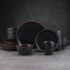 Pfaltzgraff® Hunter Black 16 Piece Dinnerware Set, Service for 4- Dinnerware Service For 4