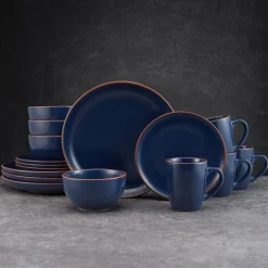 Pfaltzgraff® Hunter Blue 16 Piece Dinnerware Set, Service for 4- Dinnerware Service For 4