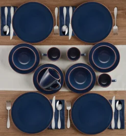 Pfaltzgraff® Hunter Blue 16 Piece Dinnerware Set, Service for 4- Dinnerware Service For 4