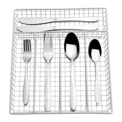 Pfaltzgraff® Jasmine 30 Piece Flatware Set With Caddy, Service for 6- Sets