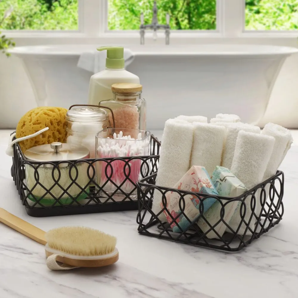 Gourmet Basics® Juliette 2 Tier Storage Basket- Fruit And Storage Baskets