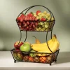 Gourmet Basics® Lattice 2 Tier Fruit Storage Basket- Fruit And Storage Baskets