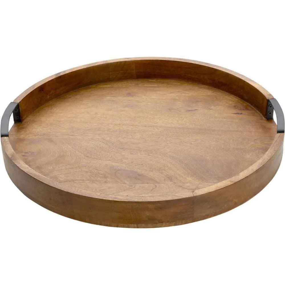 Gourmet Basics® Lazy Susan Mango Wood Serve Tray, 18 Inch- Lazy Susans