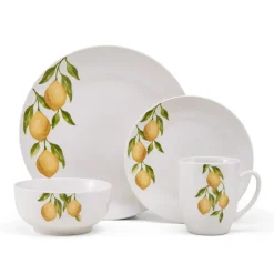 Studio Nova Lemons 16 Piece Dinnerware Set, Service for 4- Dinnerware Service For 4
