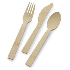 International® Silver Let's Eat 72 Piece Bamboo Flatware Set- Sets