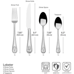 Towle® Everyday Lobster 16 Piece Flatware Set, Service for 4- Sets
