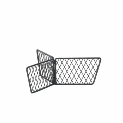 Gourmet Basics® Loop and Lattice 2 Tier Basket with Divider- Fruit And Storage Baskets