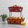 Gourmet Basics® Loop Lattice 2 Tier Rectangular Basket- Fruit And Storage Baskets