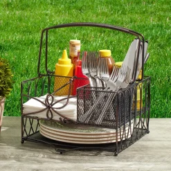 Gourmet Basics® Loop Picnic Caddy- Buffet Caddies|Fruit And Storage Baskets