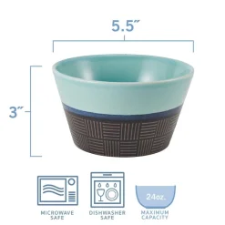 Pfaltzgraff® Marcus Conical Set of 6 Soup Cereal Bowls, Assorted- Soup Cereal Bowls