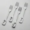 Towle® Living Matte Floral Set of 4 Appetizer Forks- Openstock|Sets