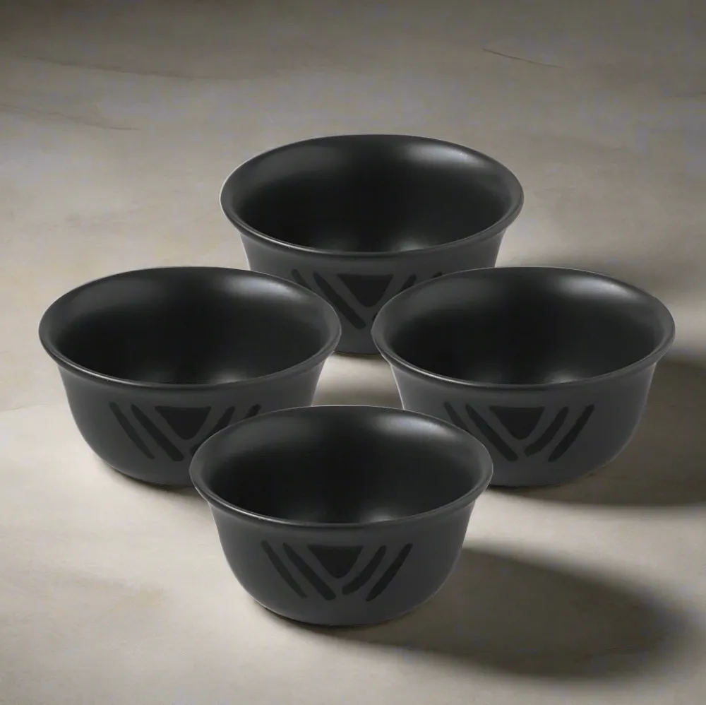 Pfaltzgraff® Midnight Sun® Set of 4 Deep Soup Cereal Bowls- Soup Cereal Bowls