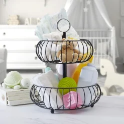 Gourmet Basics® Monroe 2 Tier Fruit Storage Basket- Fruit And Storage Baskets