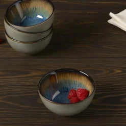 Pfaltzgraff® Monroe Blue Set of 4 Fruit Bowls- Fruit Bowls