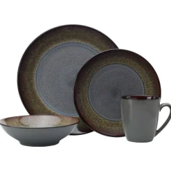 Pfaltzgraff® Monroe Gray 16 Piece Dinnerware Set, Service for 4- Dinnerware Service For 4