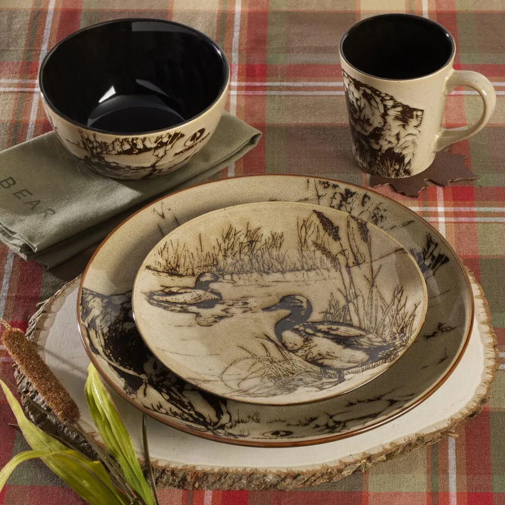 Mossy Oak® Mossy Oak Animal Print 16 Piece Dinnerware Set, Service for 4- Dinnerware Service For 4