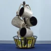 Gourmet Basics® Mug Tree Stand with Basket- Fruit And Storage Baskets
