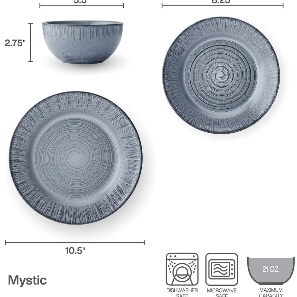Pfaltzgraff® Mystic 12 Piece Dinnerware Set, Service for 4- Dinnerware Service For 4