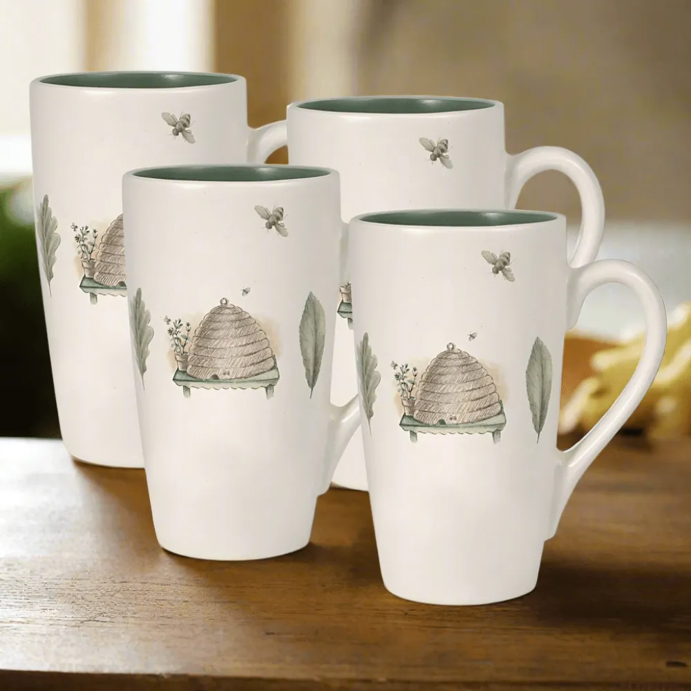 Pfaltzgraff® Naturewood® Set of 4 Latte Mugs- Coffee Mugs