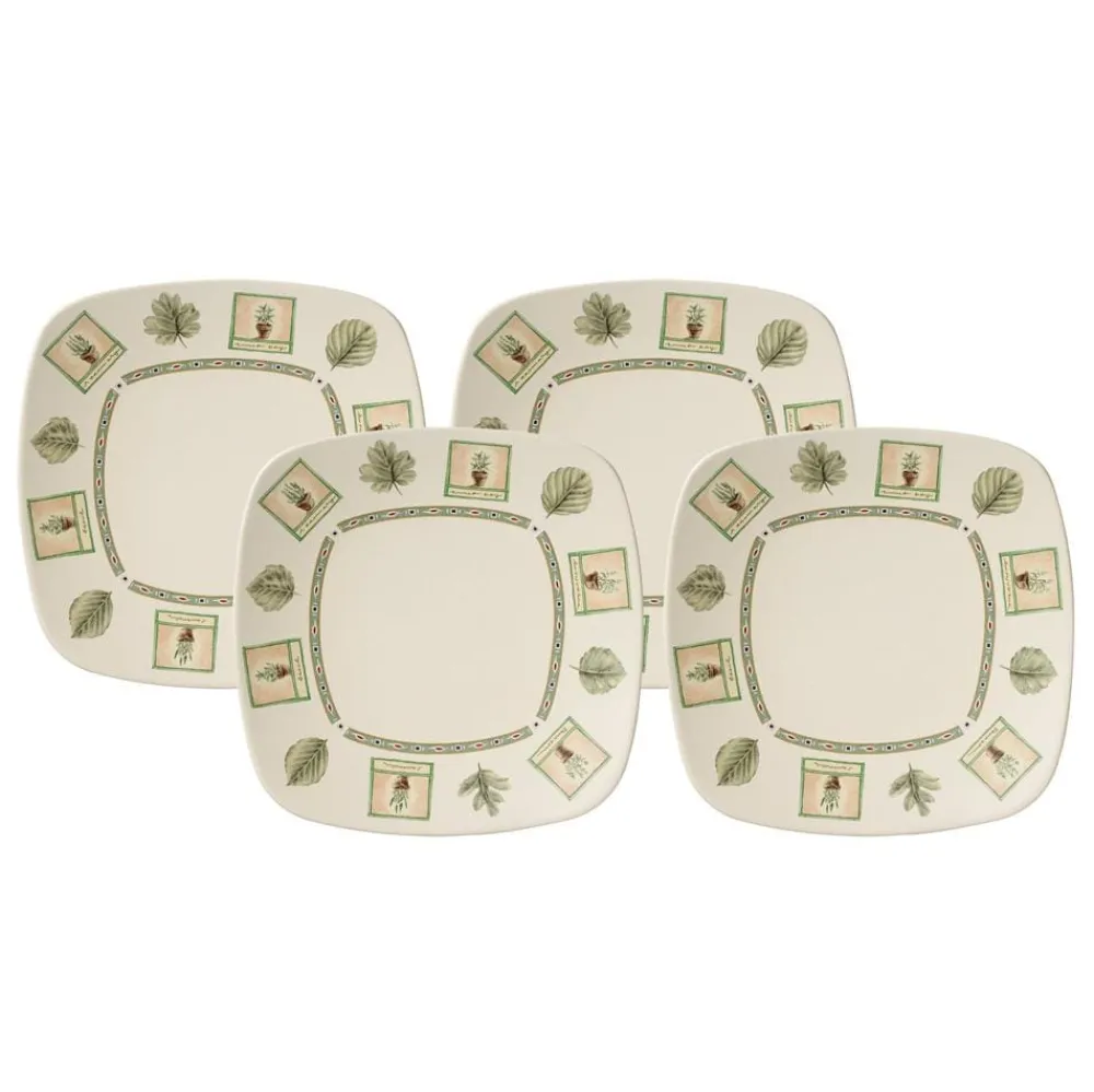 Pfaltzgraff® Naturewood® Set of 4 Square Dinner Plates- Dinner Plates