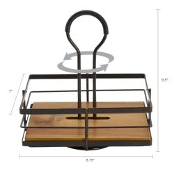 Gourmet Basics® Nova Rotating Condiment Caddy- Fruit And Storage Baskets|Buffet Caddies