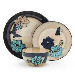 Pfaltzgraff® Painted Butterfly Blue 12 Piece Dinnerware Set, Service for 4- Dinnerware Service For 4