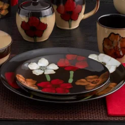 Pfaltzgraff® Painted Poppies Accent Salad Plate- Salad Plates