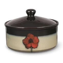Pfaltzgraff® Painted Poppies Covered Casserole- Bakeware|Covered Casseroles