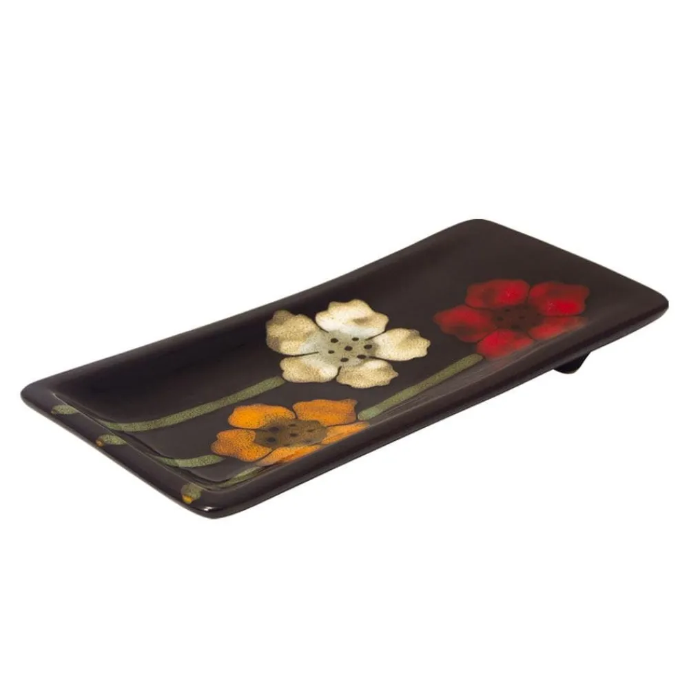 Pfaltzgraff® Painted Poppies Rectangular Spoon Rest- Spoon Rests And Trivets