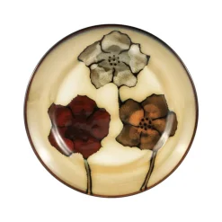 Pfaltzgraff® Painted Poppies Service for 8 with Serveware- Dinnerware Service For 8