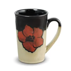 Pfaltzgraff® Painted Poppies Set of 4 Latte Mugs- Coffee Mugs