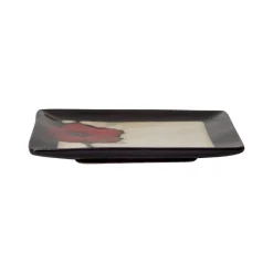Pfaltzgraff® Painted Poppies Square Accent Plate- Appetizer Plates