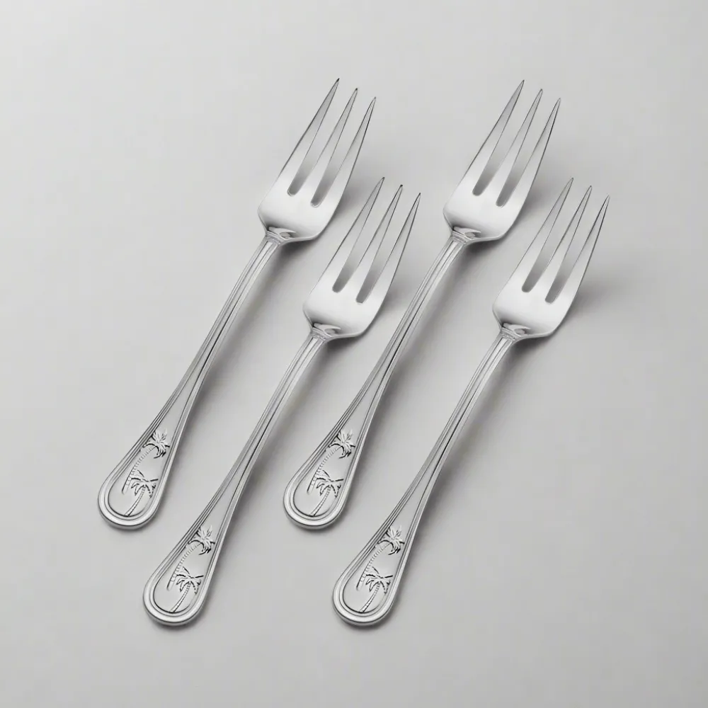 Towle® Everyday Palm Breeze Set of 4 Appetizer Forks- Openstock|Sets