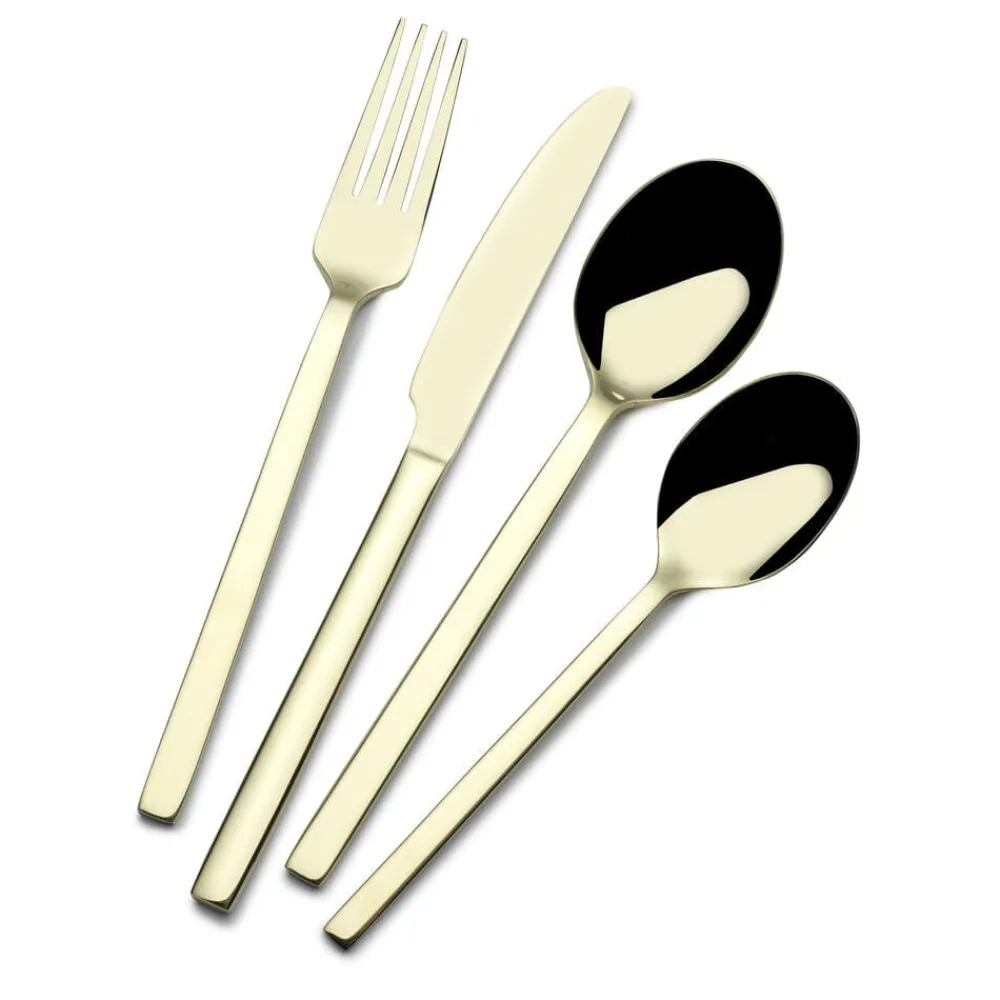 Towle® Living Paros Champagne Forged 16 Piece Flatware Set, Service for 4- Sets