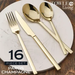 Towle® Living Paros Champagne Forged 16 Piece Flatware Set, Service for 4- Sets