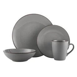 Pfaltzgraff® Pierce Gray 16 Piece Dinnerware Set, Service for 4- Dinnerware Service For 4