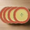 Pfaltzgraff® Pistoulet® Set of 4 Dinner Plates with Red Band- Dinner Plates