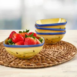 Pfaltzgraff® Pistoulet® Set of 4 Individual Square Bowls- Fruit Bowls