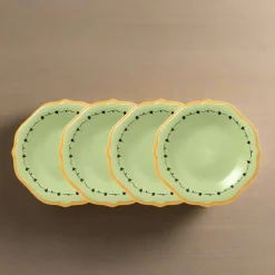 Pfaltzgraff® Pistoulet® Set of 4 Salad Plates with Yellow Band- Salad Plates
