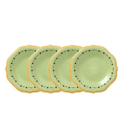 Pfaltzgraff® Pistoulet® Set of 4 Salad Plates with Yellow Band- Salad Plates