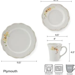 Pfaltzgraff® Plymouth Dinnerware Set- Dinnerware Service For 8